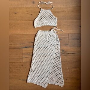 Skirt and Halter Coverup Set
